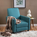 Fauteuil inclinable contemporain en tissu avec pieds fuselés