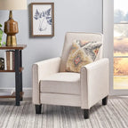 Fauteuil inclinable contemporain en tissu avec pieds fuselés