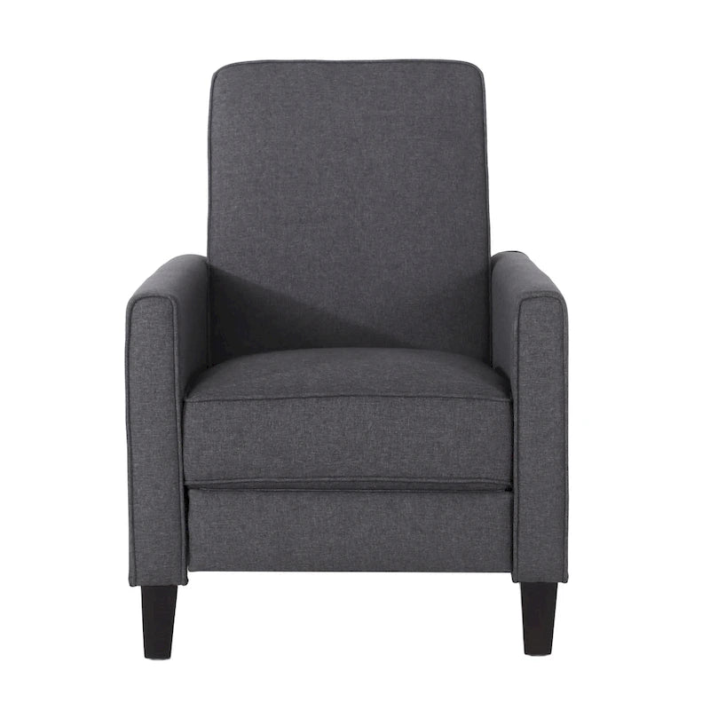 Fauteuil inclinable contemporain en tissu avec pieds fuselés