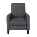 Fauteuil inclinable contemporain en tissu avec pieds fuselés