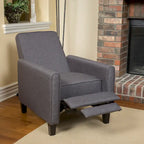 Fauteuil inclinable contemporain en tissu avec pieds fuselés