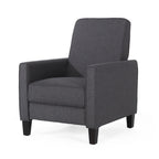 Fauteuil inclinable contemporain en tissu avec pieds fuselés