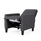 Fauteuil inclinable contemporain en tissu avec pieds fuselés