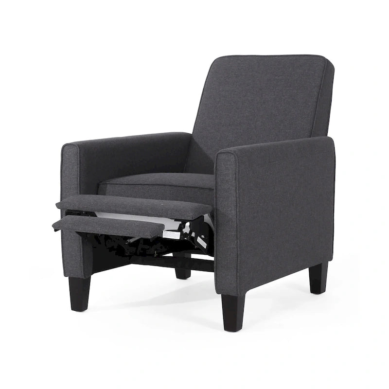 Fauteuil inclinable contemporain en tissu avec pieds fuselés