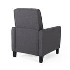 Fauteuil inclinable contemporain en tissu avec pieds fuselés