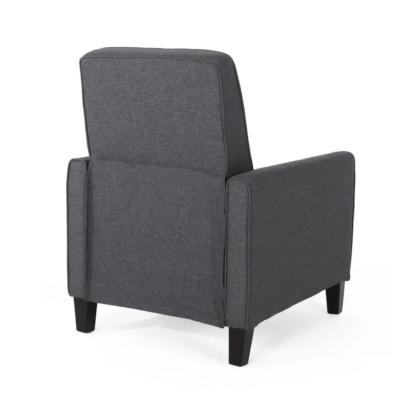 Fauteuil inclinable contemporain en tissu avec pieds fuselés