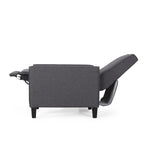Fauteuil inclinable contemporain en tissu avec pieds fuselés