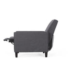 Fauteuil inclinable contemporain en tissu avec pieds fuselés