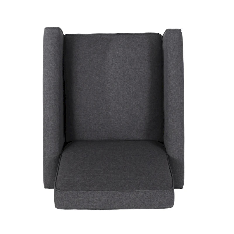 Fauteuil inclinable contemporain en tissu avec pieds fuselés