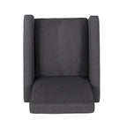 Fauteuil inclinable contemporain en tissu avec pieds fuselés