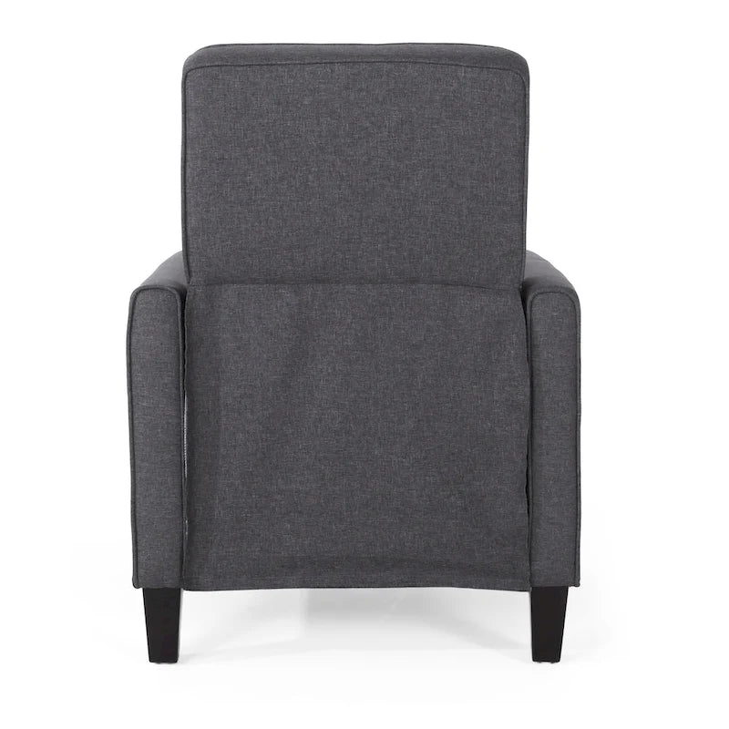 Fauteuil inclinable contemporain en tissu avec pieds fuselés