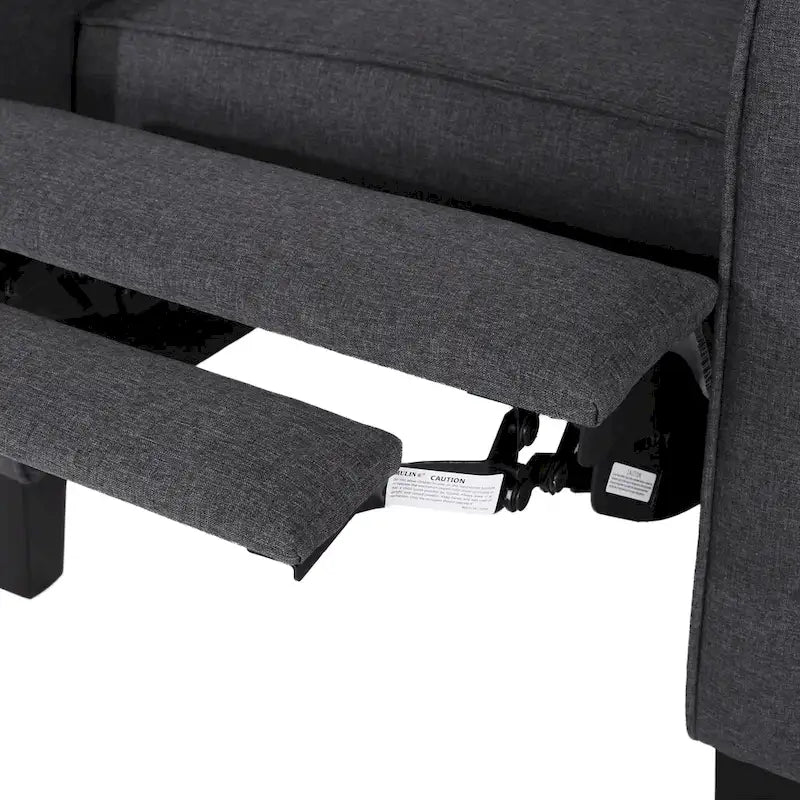 Fauteuil inclinable contemporain en tissu avec pieds fuselés