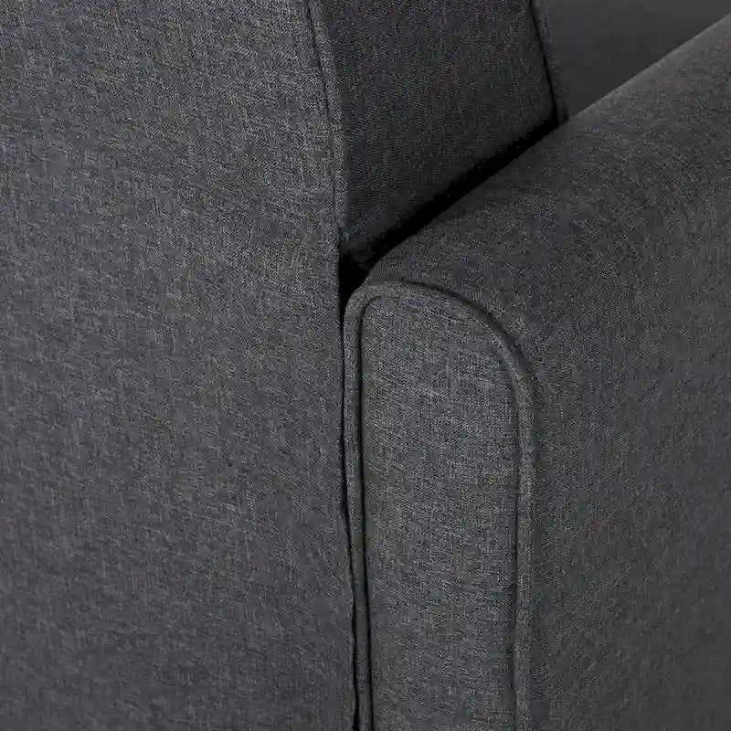Fauteuil inclinable contemporain en tissu avec pieds fuselés