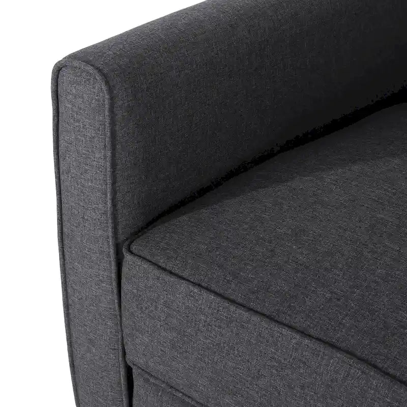 Fauteuil inclinable contemporain en tissu avec pieds fuselés