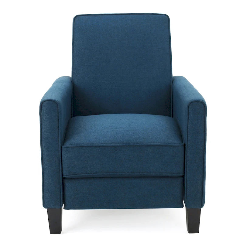 Fauteuil inclinable contemporain en tissu avec pieds fuselés