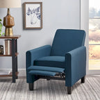 Fauteuil inclinable contemporain en tissu avec pieds fuselés