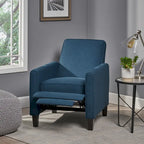 Fauteuil inclinable contemporain en tissu avec pieds fuselés