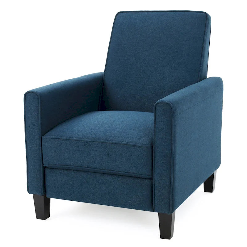Fauteuil inclinable contemporain en tissu avec pieds fuselés