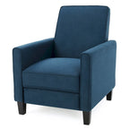 Fauteuil inclinable contemporain en tissu avec pieds fuselés