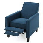 Fauteuil inclinable contemporain en tissu avec pieds fuselés