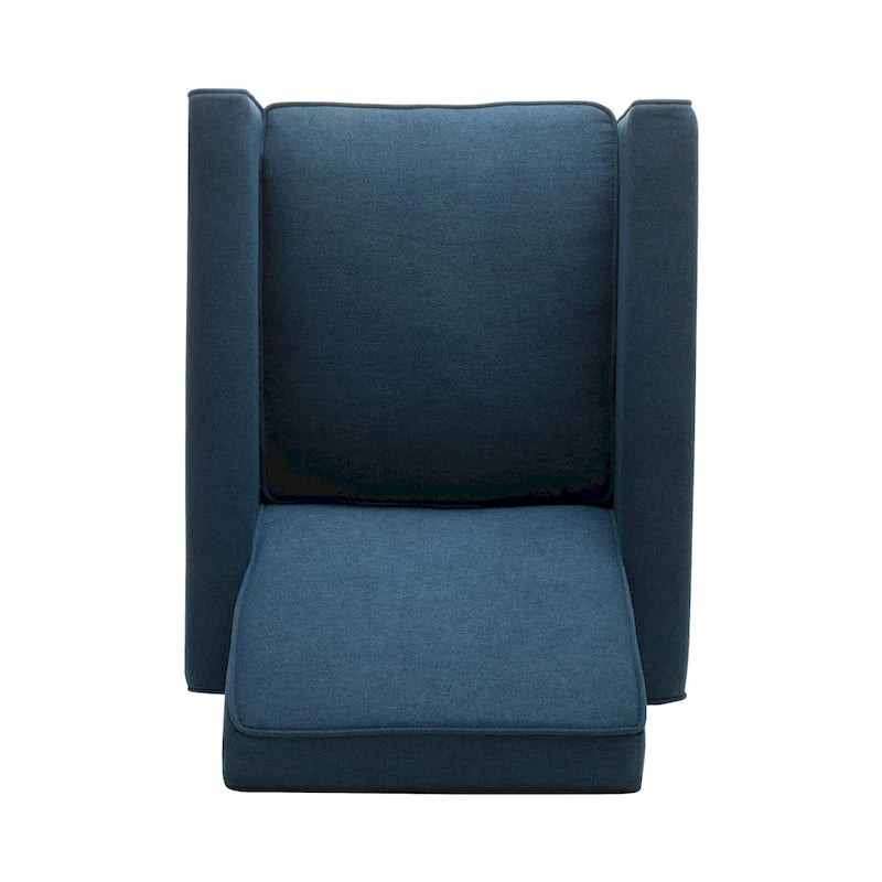 Fauteuil inclinable contemporain en tissu avec pieds fuselés