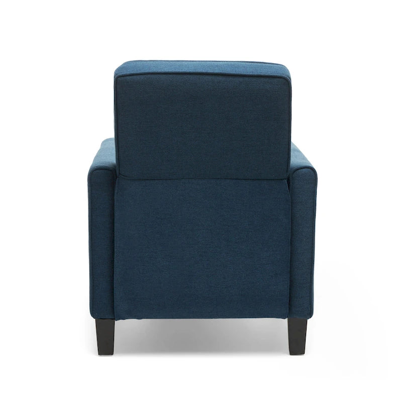Fauteuil inclinable contemporain en tissu avec pieds fuselés