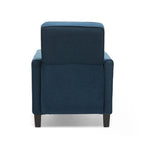 Fauteuil inclinable contemporain en tissu avec pieds fuselés