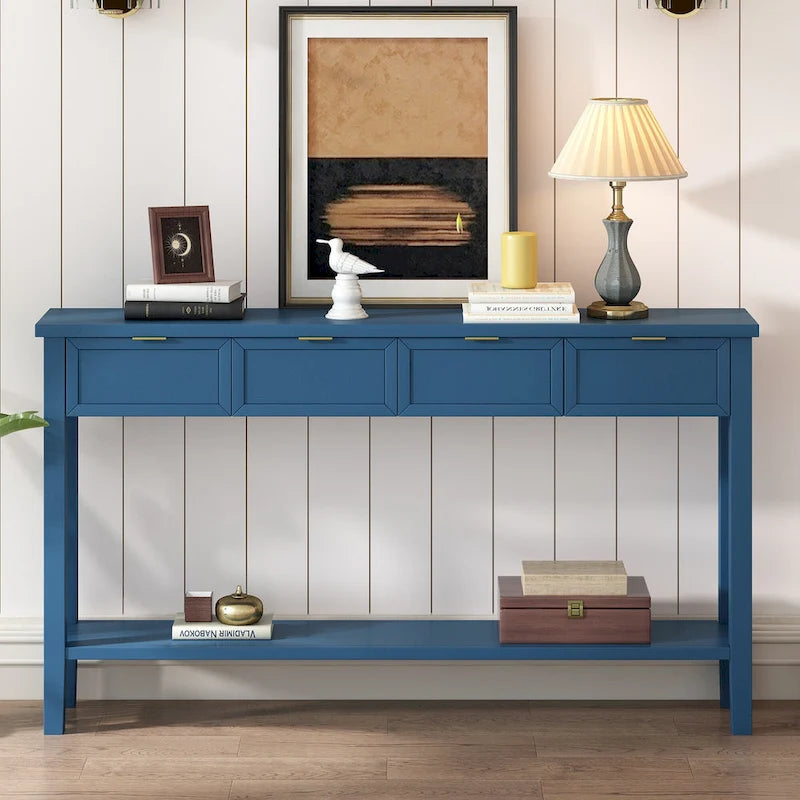 Support de micro-ondes style fermier avec 8 étagères et prises électriques intégrées