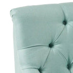 Petite causeuse en tissu mélangé polyester avec pieds en bois, 6 options de couleur
