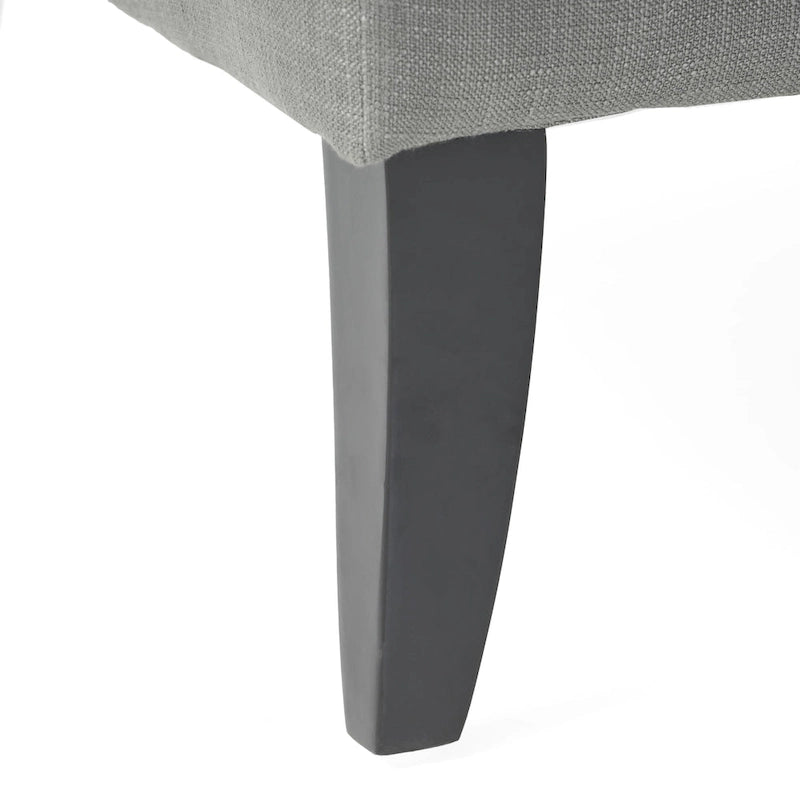 Petite causeuse en tissu mélangé polyester avec pieds en bois, 6 options de couleur
