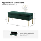 Pouf de table basse capitonné en cuir végétalien intégral avec pieds en bois
