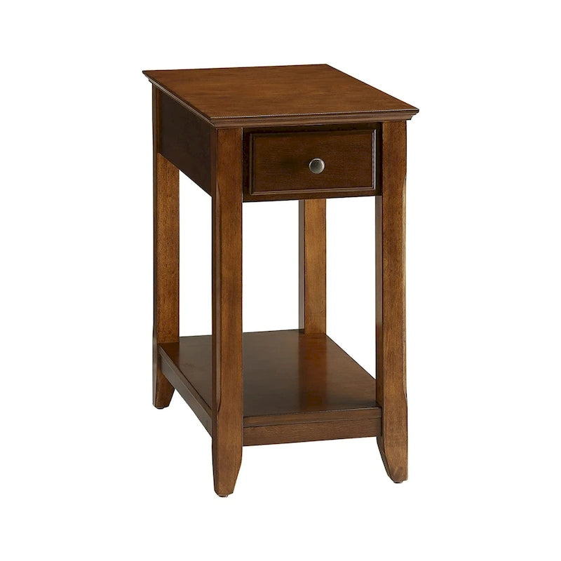 Table d'appoint en bois avec 1 tiroir