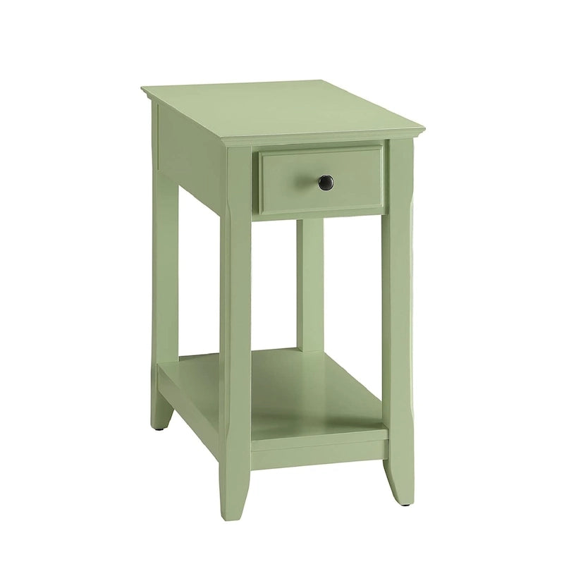 Table d'appoint en bois avec 1 tiroir