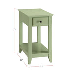 Table d'appoint en bois avec 1 tiroir