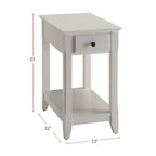 Table d'appoint en bois avec 1 tiroir