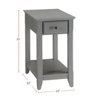 Table d'appoint en bois avec 1 tiroir