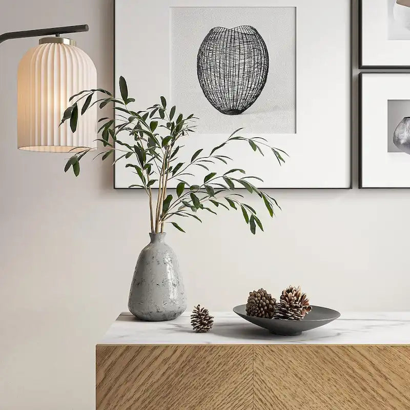 Meuble TV console et meuble TV avec portes à chevrons, plateau en faux marbre, jusqu'à 60 pouces