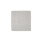 Grand pouf d'appoint gris – Tissu antitache, cadre à tenons et mortaises