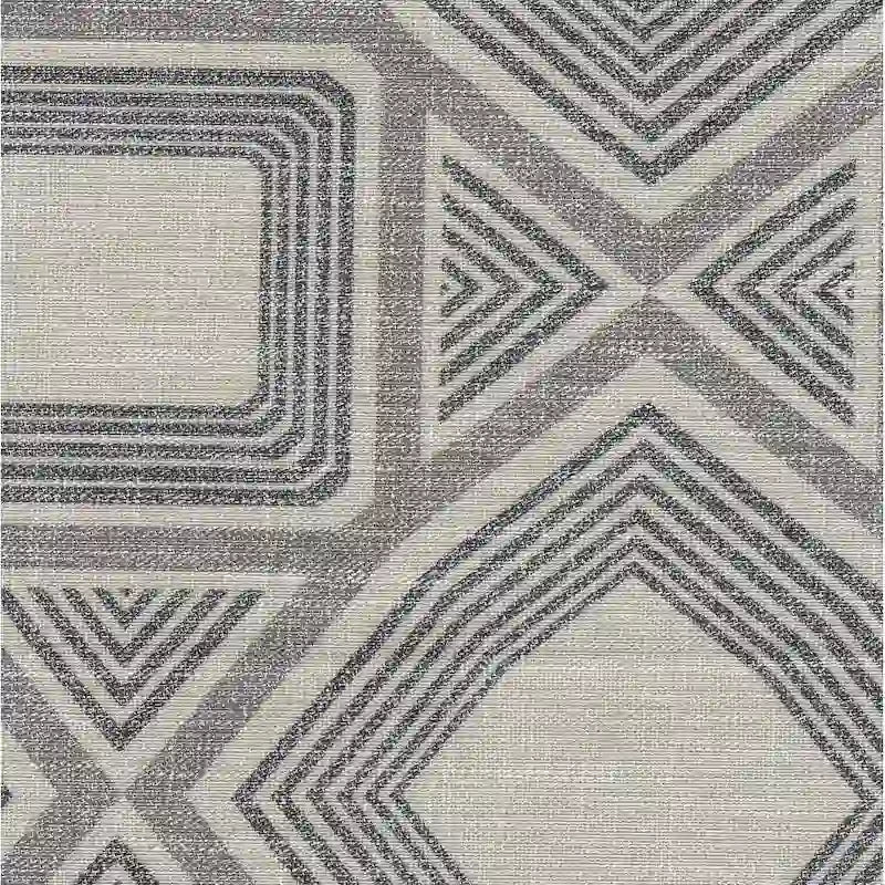 Pouf carré moderne industriel en métal avec base en X et plateau rembourré