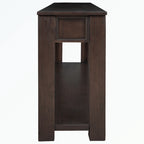 Console avec tiroirs de rangement et étagère inférieure