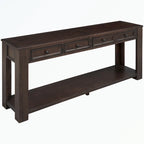 Console avec tiroirs de rangement et étagère inférieure