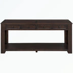 Console avec tiroirs de rangement et étagère inférieure