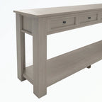 Console avec tiroirs de rangement et étagère inférieure