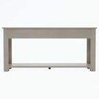 Console avec tiroirs de rangement et étagère inférieure