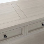 Console avec tiroirs de rangement et étagère inférieure