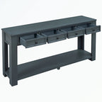 Console avec tiroirs de rangement et étagère inférieure