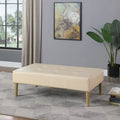 Canapé d'angle inclinable en similicuir avec console de rangement