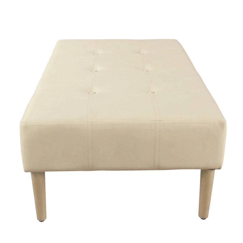 Canapé d'angle inclinable en similicuir avec console de rangement