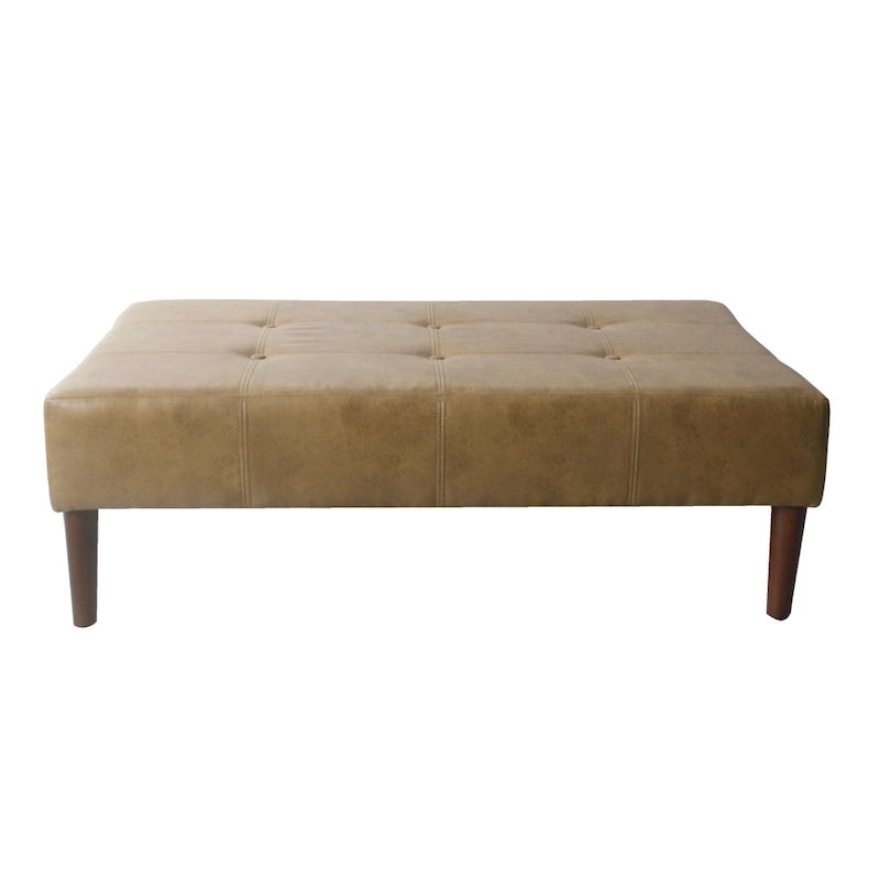 Canapé d'angle inclinable en similicuir avec console de rangement