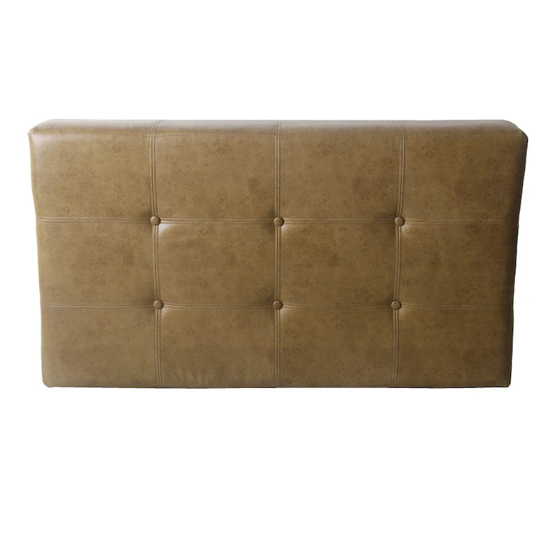 Canapé d'angle inclinable en similicuir avec console de rangement
